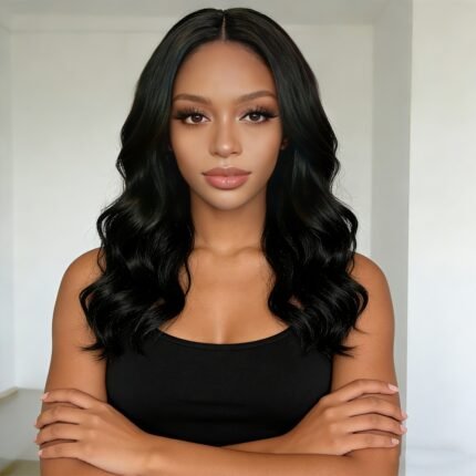 Ombre Wavy Middle Part Stylish Colored Glueless Luxury Wig