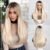 straight hair gradient gold