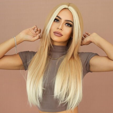 Yara by WigBloom | Gradient Milk Tea Long Straight Wig