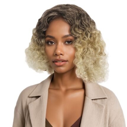 Nova by WigBloom | Gradient Blonde Short Curly Wig