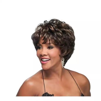 The Rose Net Sophisticated Layered Cut Wig - Pre lace front wig side view - WigBloom