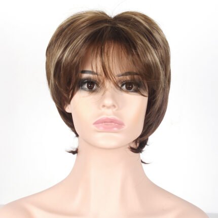 Short Straight Wig by WigBloom lace front wig side view - WigBloom