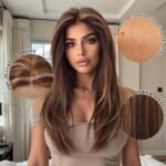 Natural Black straight lace front wig back view - WigBloom