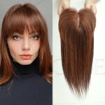 Gradient curly lace front wig detail view - WigBloom
