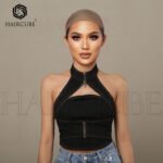 Default Heat-Resistant lace front wig top view - WigBloom