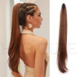 Natural Black curly lace front wig detail view - WigBloom