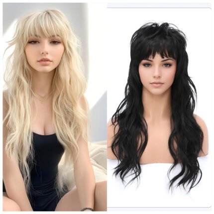 Ivy by WigBloom | Rock Punk Mullet Long Wig - Heat Resistant Synthetic Straight Wig