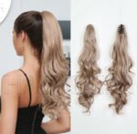 Natural Black curly lace front wig detail view - WigBloom