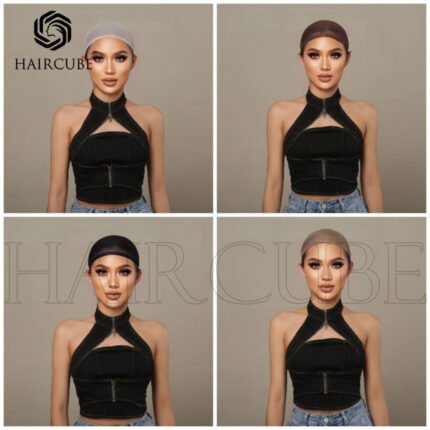 High elastic encryption lengthened hair net wig hair net net with black headgear at both ends - Premium Synthetic Wig | Heat-Resistant | Daily Party Cosplay
