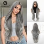 Blonde curly lace front wig detail view - WigBloom
