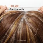 Natural Black straight lace front wig side view - WigBloom