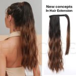 Natural Black curly lace front wig detail view - WigBloom