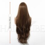 Blonde curly lace front wig back view - WigBloom