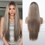 SWLF1021-1BL30 13*6 large area lace wig headgear l lace front wig side view - WigBloom