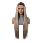 SWLF1021-1BL30 13*6 large area lace wig headgear l lace front wig detail view - WigBloom