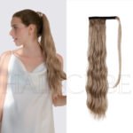 Natural Black curly lace front wig detail view - WigBloom