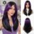 Black mixed with purple