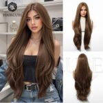 Blonde curly lace front wig front view - WigBloom