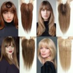 Gradient curly lace front wig back view - WigBloom