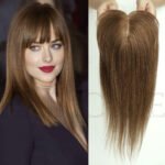 Gradient curly lace front wig detail view - WigBloom