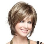 Natural Black straight lace front wig back view - WigBloom