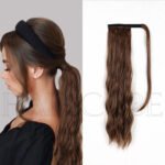 Natural Black curly lace front wig detail view - WigBloom