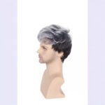 Natural Black bob lace front wig side view - WigBloom