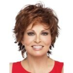 Natural Black curly lace front wig front view - WigBloom