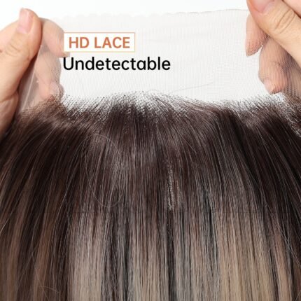 SWLF1021-1BL30 13*6 large area lace wig headgear l lace front wig side view - WigBloom