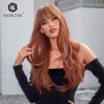 Black curly lace front wig back view - WigBloom