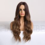 Natural Wig Headgear Style Women's Multi-co lace front wig detail view - WigBloom