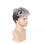 Natural Black bob lace front wig back view - WigBloom