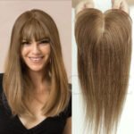 Gradient curly lace front wig detail view - WigBloom