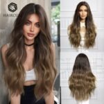 Natural Wig Headgear Style Women's Multi-co lace front wig front view - WigBloom