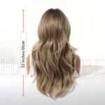 Brown curly lace front wig side view - WigBloom